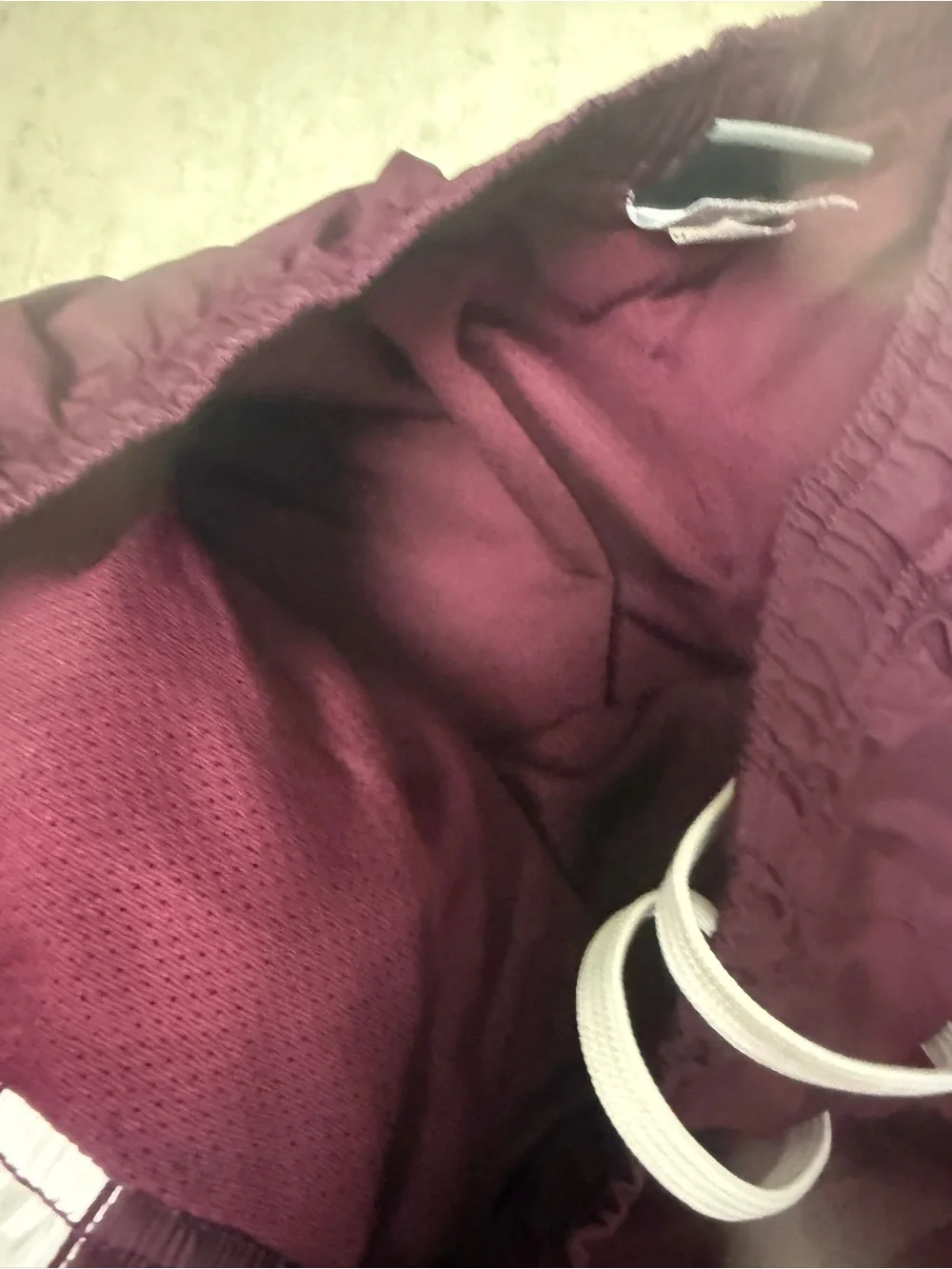 Under Armour athletic pants burgundy white size large